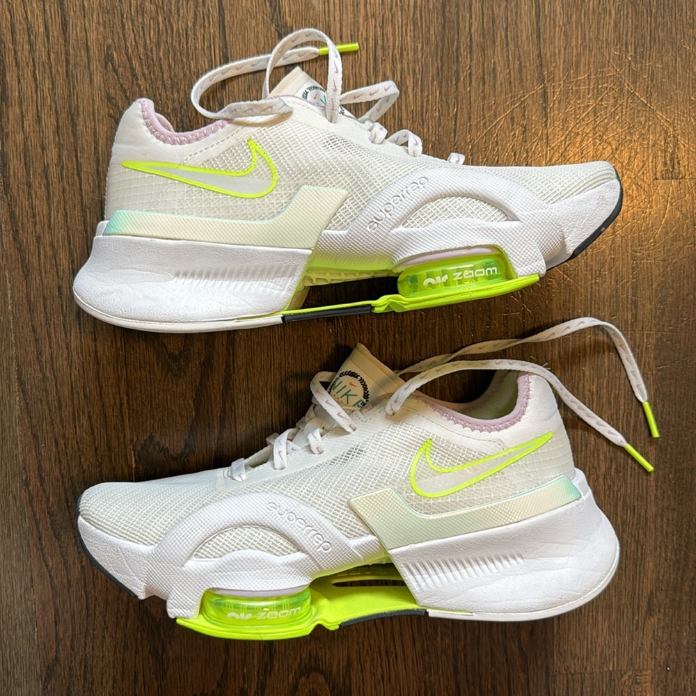 Nike Women’s Air Zoom SuperRep 3 Premium White Volt Size 6.5